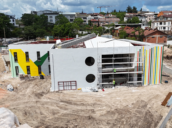 “KEREM ÖZDİLEK KREŞ VE GÜNDÜZ BAKIMEVİNİN” TEMELİ ATILDI